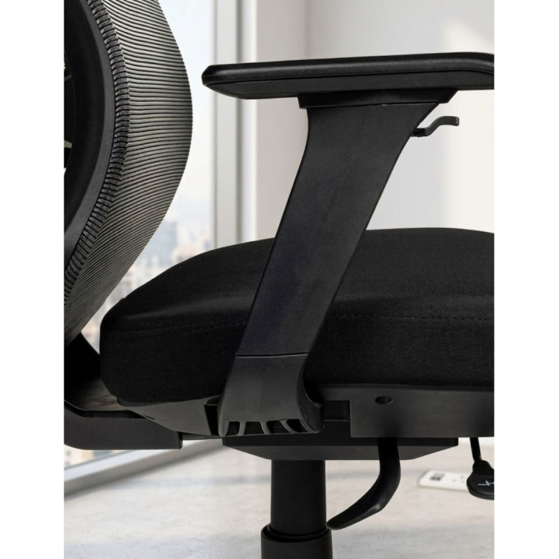 Silla Ergonómica Negra 24 Horas RD-933 de Rocada - Montiel