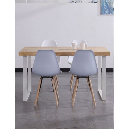 Mesa Comedor Madera 140x80 cm. Natural - Montiel