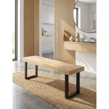 Banco Asiento de Madera en Roble Doriam de Adec - Montiel