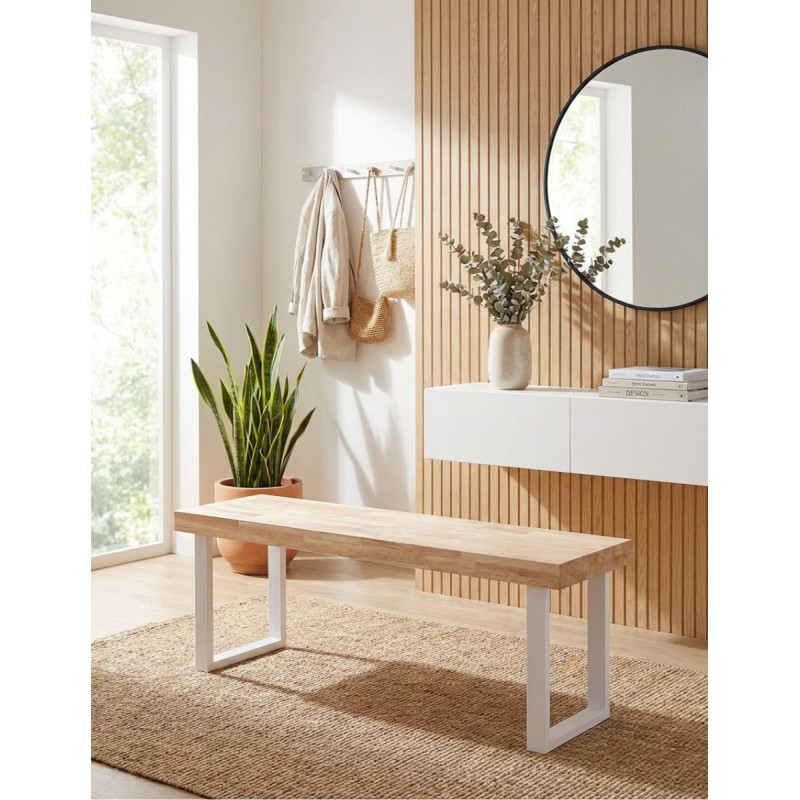 Banco Asiento de Madera en Roble Doriam de Adec - Montiel