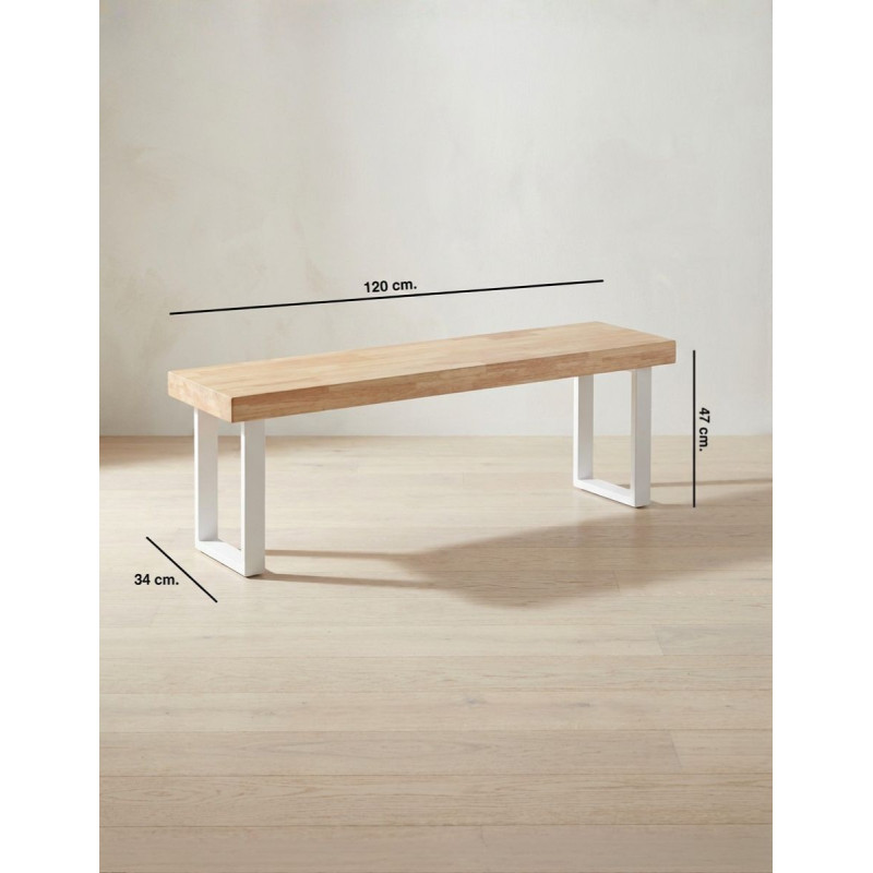Banco Asiento de Madera en Roble Doriam  - Montiel