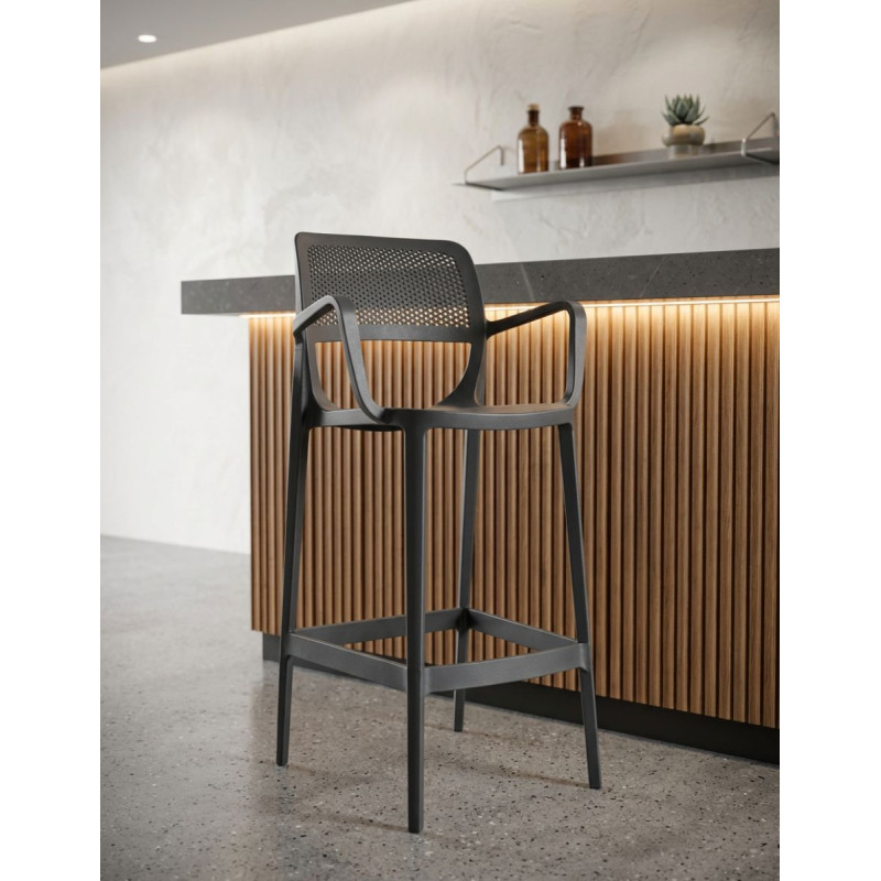 Taburete Negro Alto Hostelería Verdi de Grupo SDM - Montiel