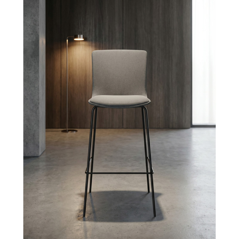 Taburete Alto con Respaldo Glove de Forma 5 - Montiel