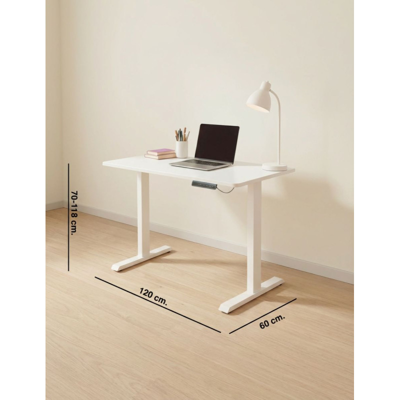 Escritorio Regulable en Altura 120x60 cm. de Adec - Montiel