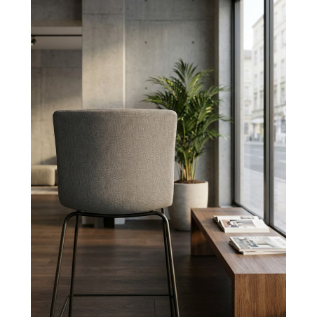 Taburete Alto con Respaldo Glove de Forma 5 - Montiel