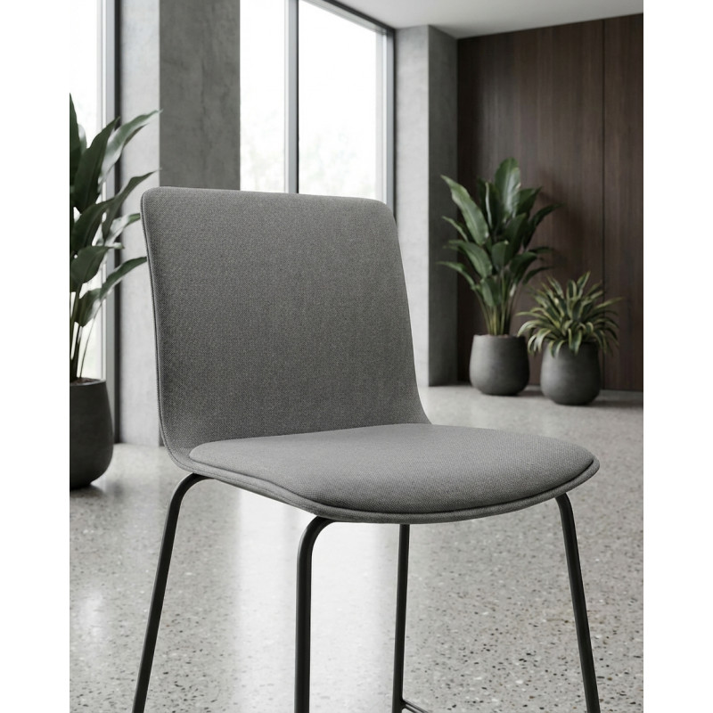 Taburete Alto con Respaldo Glove de Forma 5 - Montiel