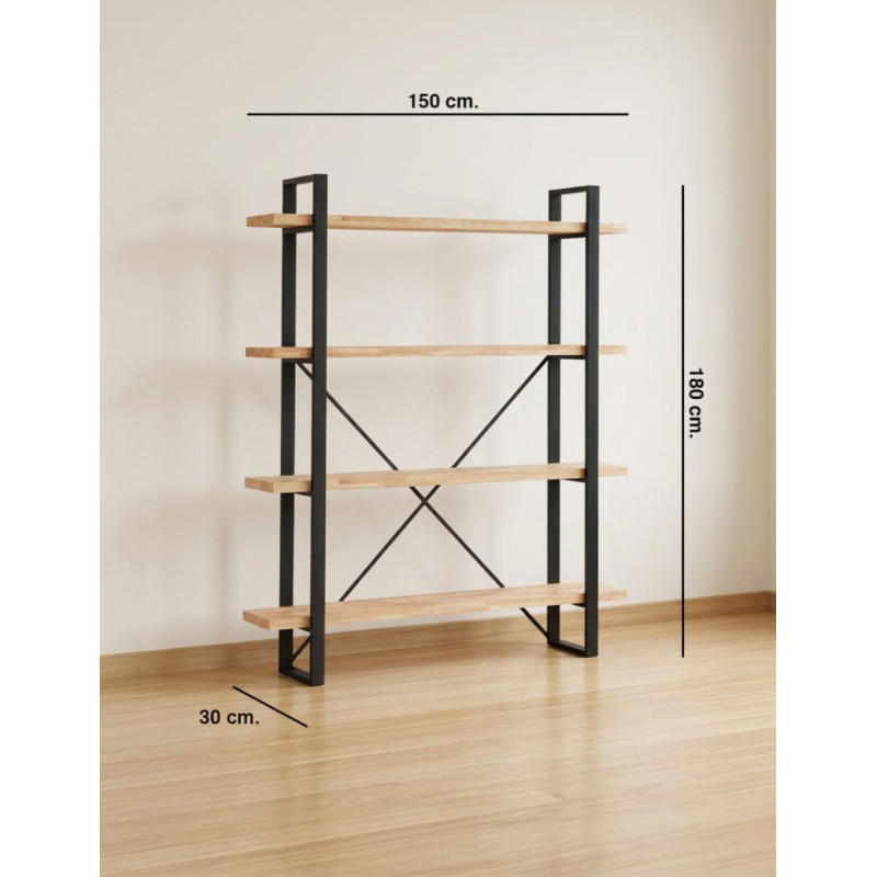 Estantería Alta Oficina 180x150 cm. Slavia - Montiel