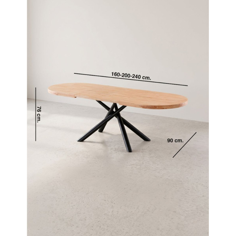 Mesa Extensible 160-200-240 cm. Senda de Adec - Montiel