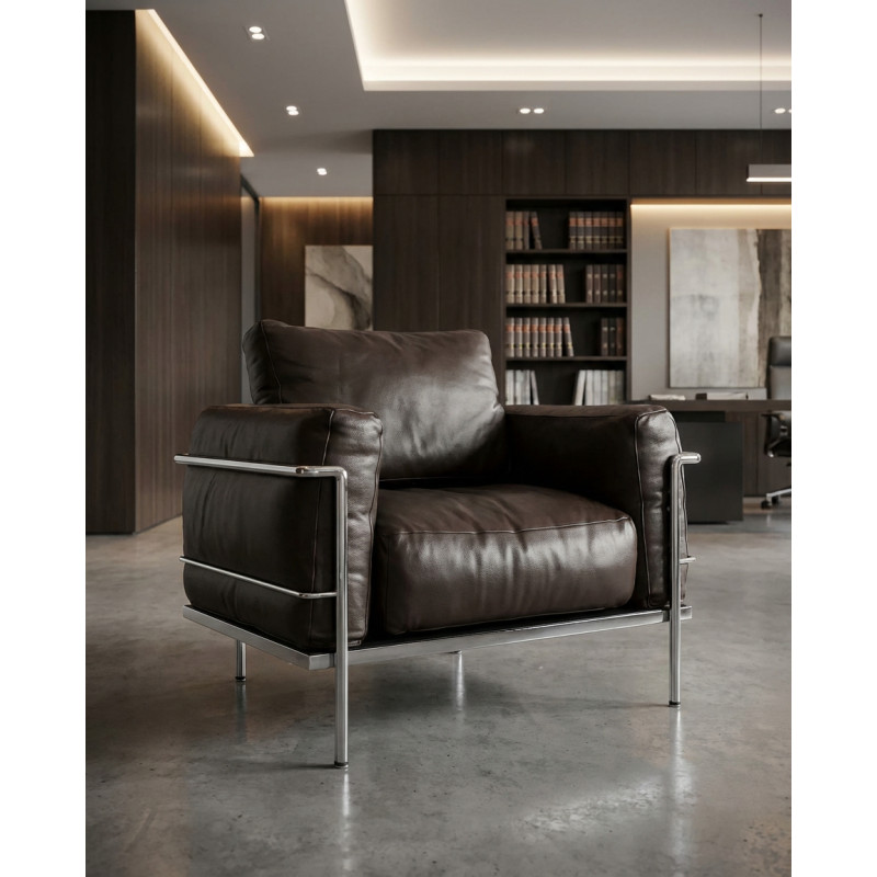 Sillón Lecor de Piel con Brazos Siesta - Montiel