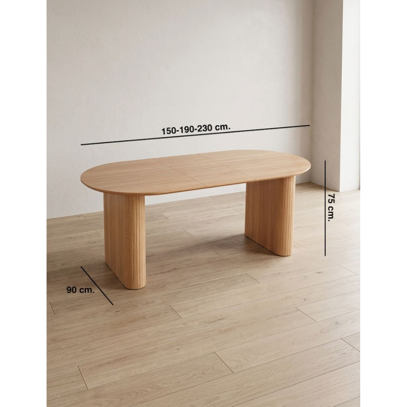 Mesa Extensible 150-190-230 cm. Pietra de Adec - Montiel