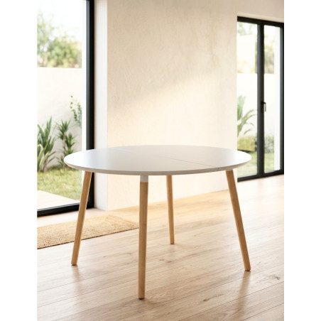 Mesa Blanca Extensible 100-140-180 Svalen - Montiel