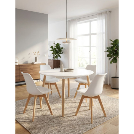 Mesa Blanca Extensible 100-140-180 Nordika de Adec - Montiel