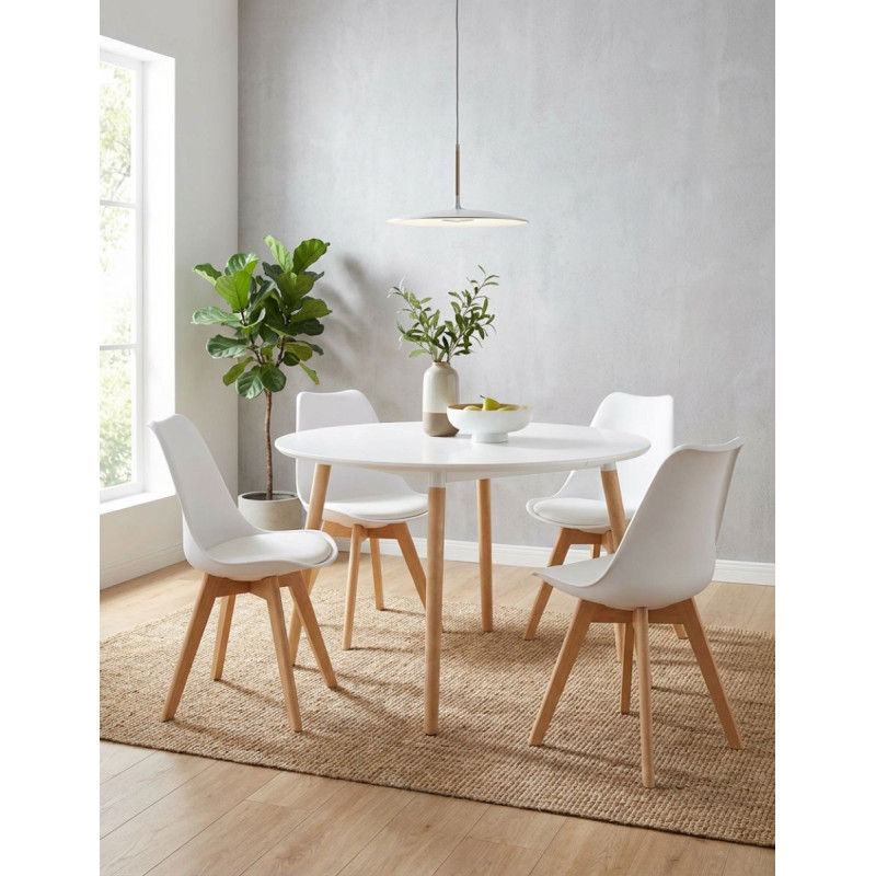 Mesa Blanca Extensible 100-140-180 Nordika de Adec - Montiel