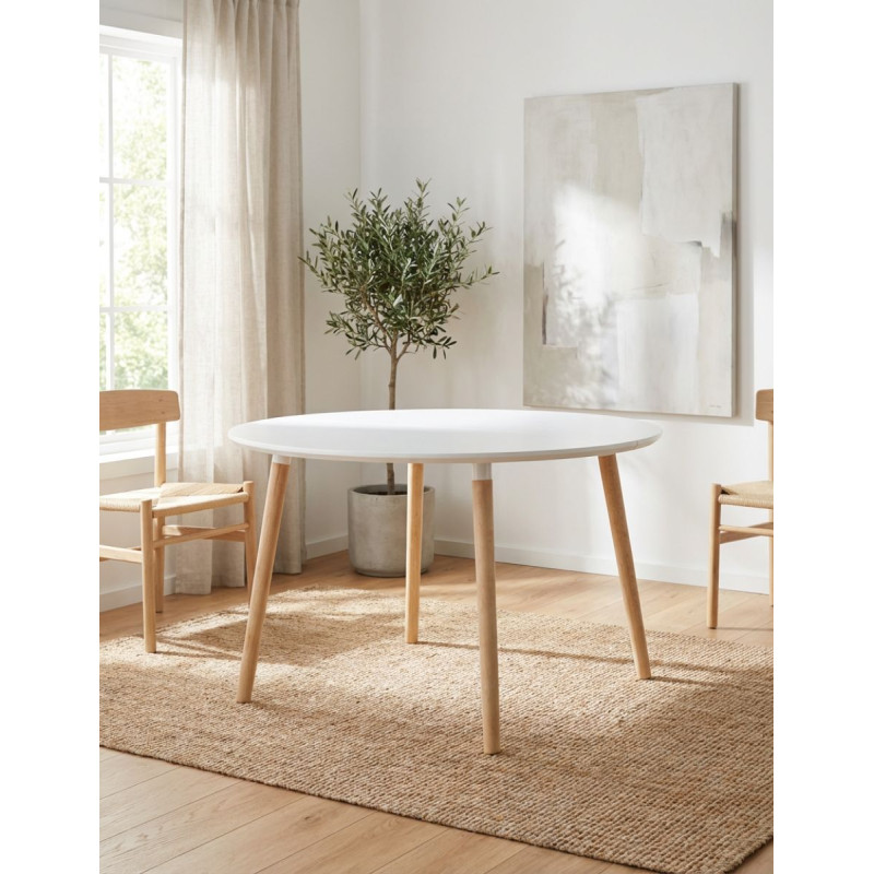 Mesa Blanca Extensible 100-140-180 Nordika de Adec - Montiel