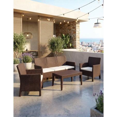 Pack de 2 Sillones+Sofá+Mesa Adriático de Grupo SDM - Montiel