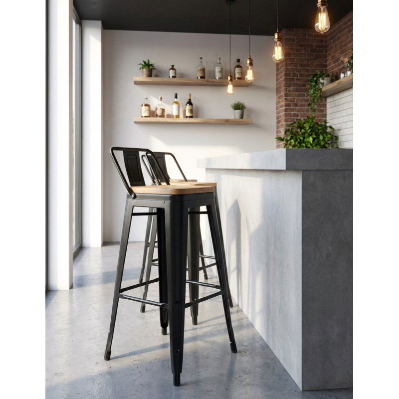 Taburete Alto Vintage Hostelería Tolix de Adec - Montiel