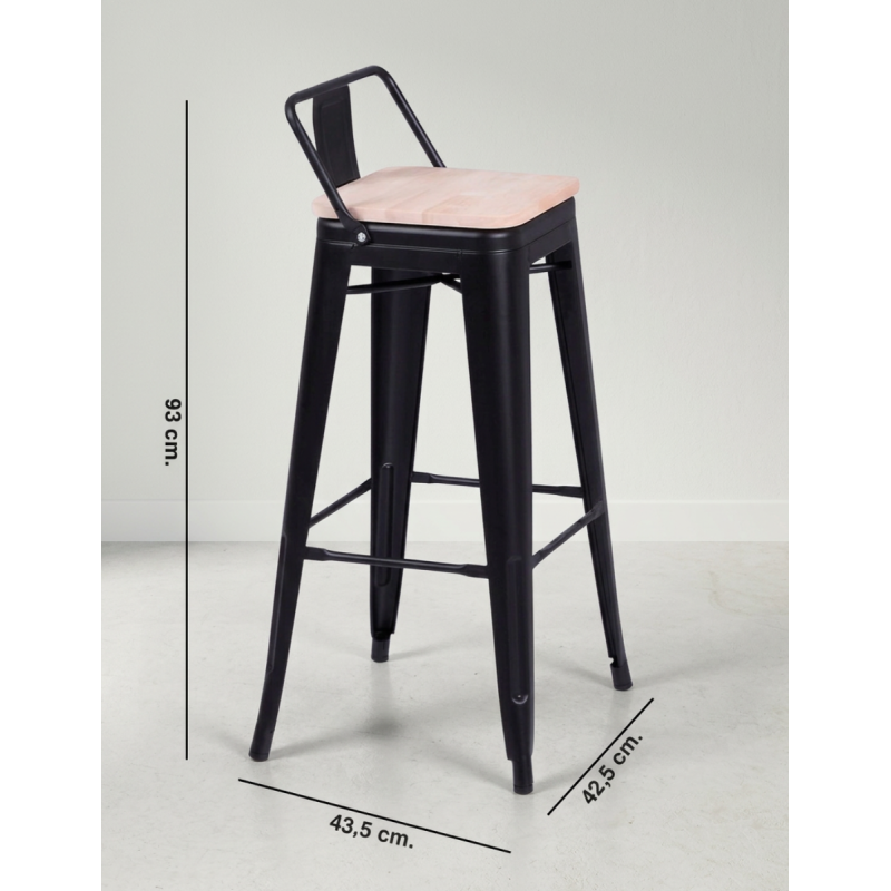 Taburete Alto Vintage Hostelería Tolix de Adec - Montiel