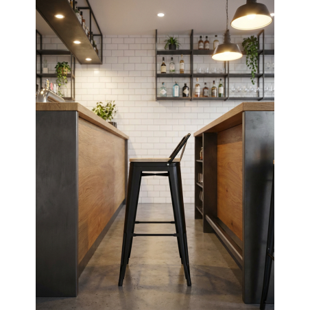 Taburete Alto Vintage Hostelería Tolix de Adec - Montiel