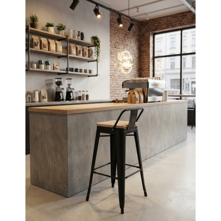 Taburete Alto Vintage Hostelería Tolix de Adec - Montiel