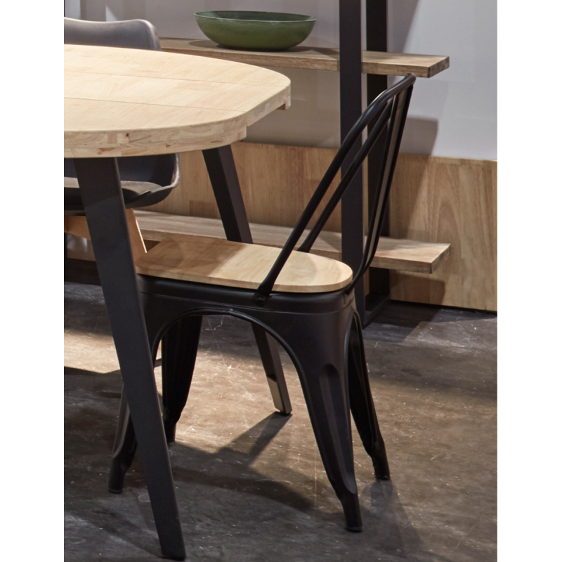 Silla Metálica Negra Hostelería Tolix de Adec - Montiel