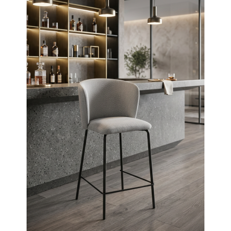 Taburete Alto Tapizado Hostelería Margot de Adec - Montiel
