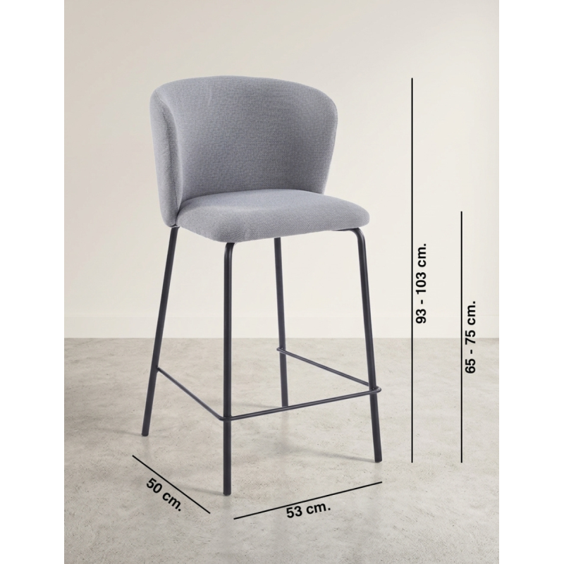 Taburete Alto Tapizado Hostelería Margot de Adec - Montiel