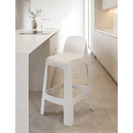 Pack de 2 Taburetes Plástico Blancos Hogar Karb - Montiel