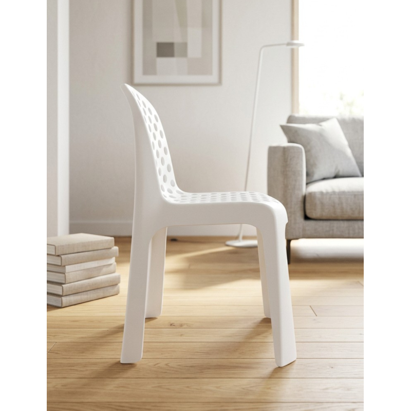Silla Blanca Jardín Hogar Karb - Montiel
