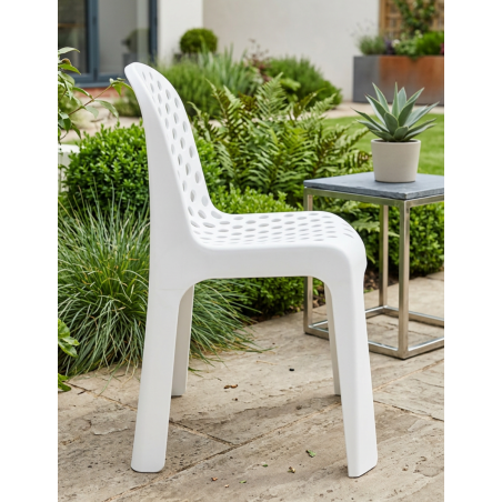 Silla Blanca Jardín Hogar Karb - Montiel