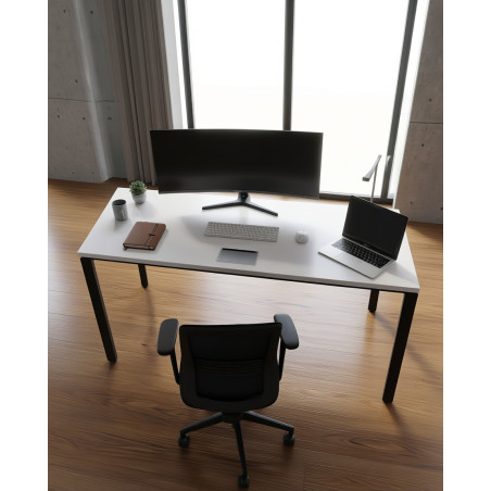 Escritorio Blanco 160x80 cm. de Haworth - Montiel