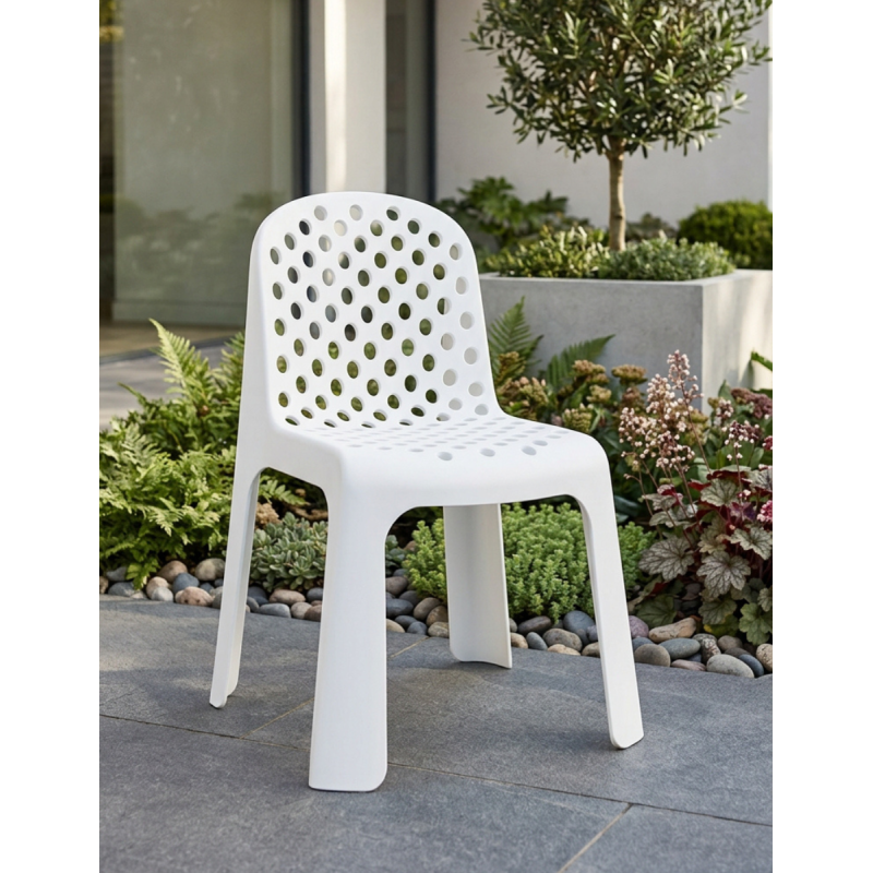 Silla Blanca Jardín Hogar Karb - Montiel