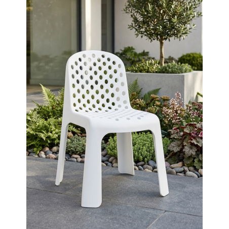 Silla Blanca Jardín Hogar Karb - Montiel