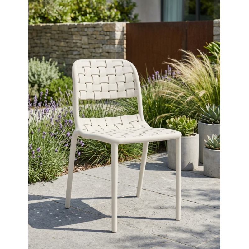 Silla de Jardín Blanca Bora de Adec - Montiel