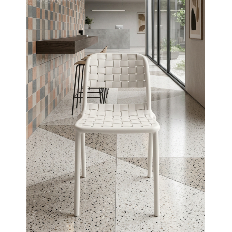 Silla de Jardín Blanca Bora de Adec - Montiel