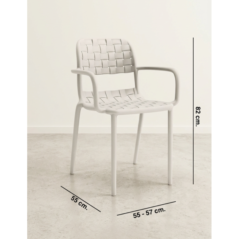 Silla de Jardín Blanca Bora de Adec - Montiel