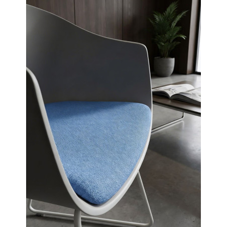 Silla Confidente Gris Claro Bai de Ondarreta - Montiel