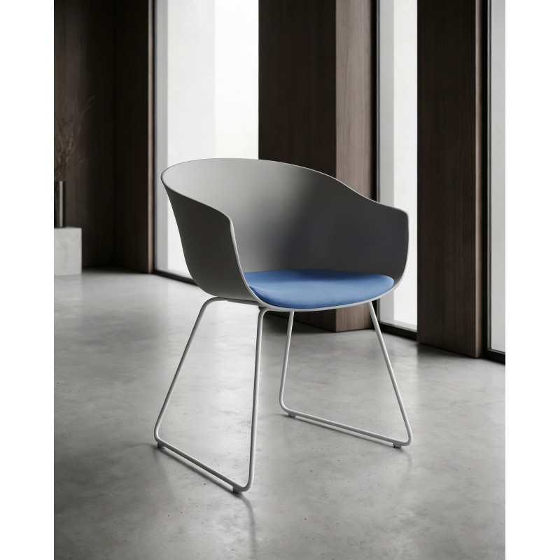 Silla Confidente Gris Claro Bai de Ondarreta - Montiel