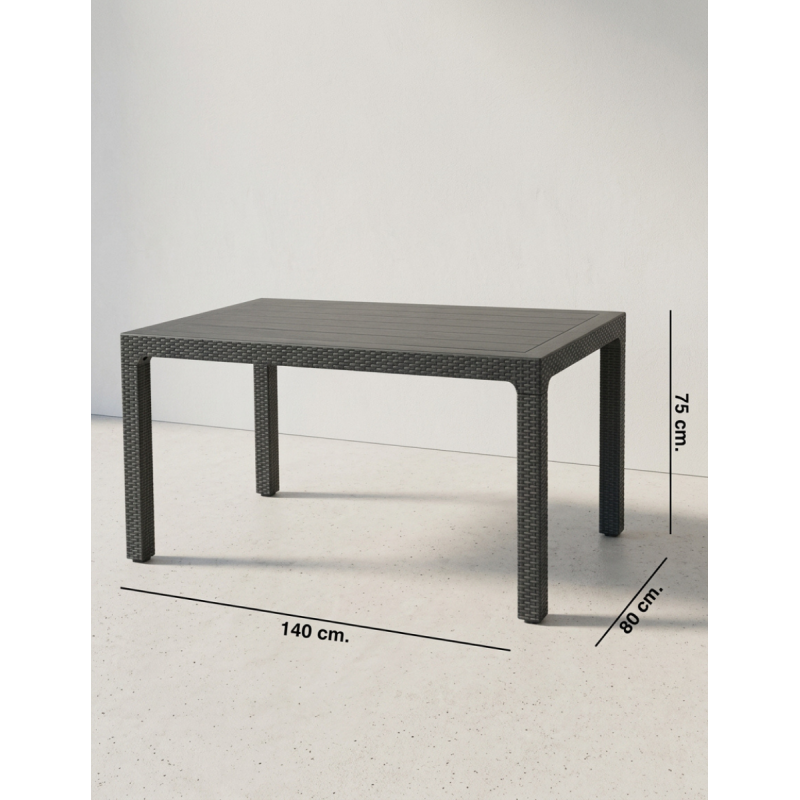 Mesa 140x80 cm. Tropical de Grupo SDM - Montiel