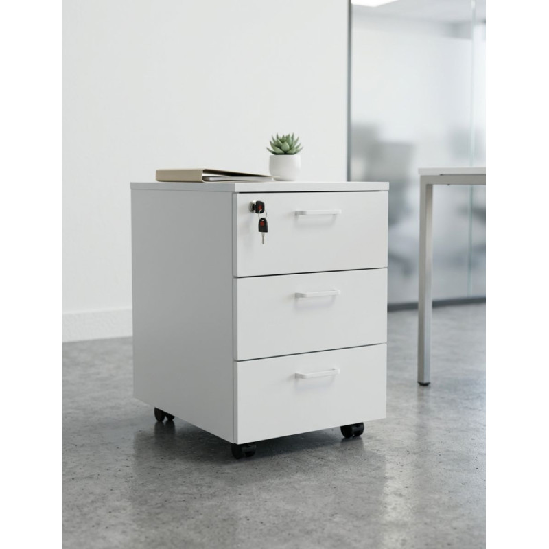 Cajonera con Ruedas y Llave 3 cajones Actiu - Montiel