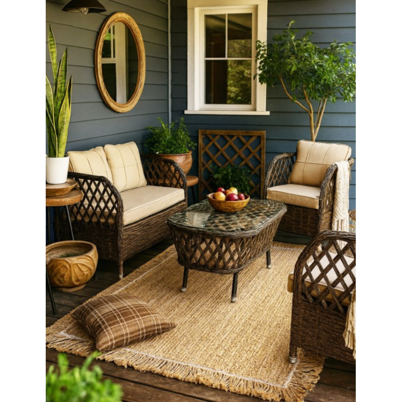 Set 2 Sillones+Sofá+Mesa Marbella de Grupo SDM - Montiel