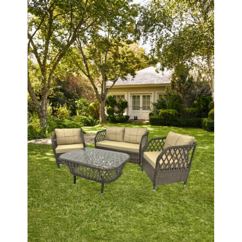 Set 2 Sillones+Sofá+Mesa Marbella de Grupo SDM - Montiel