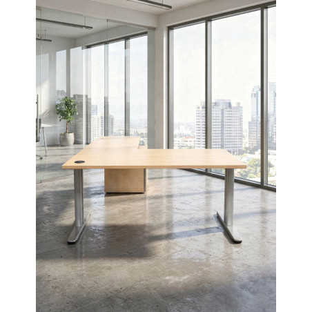 Mesa Oficina con Cajonera 160x180 cm. de Permasa - Montiel