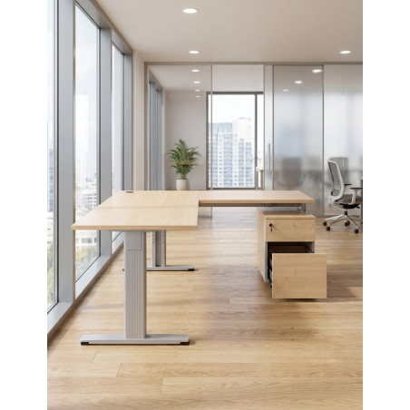 Mesa Oficina con Cajonera 160x180 cm. de Permasa - Montiel