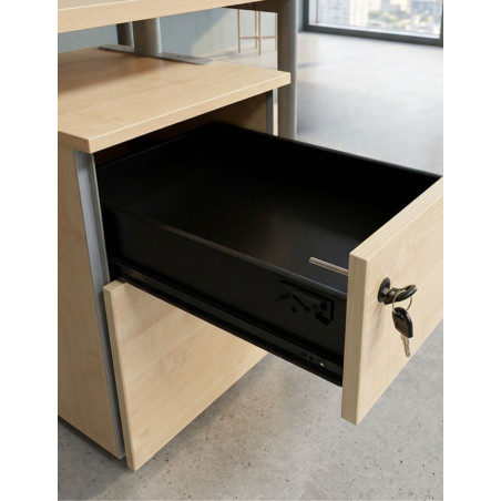 Mesa Oficina con Cajonera 160x180 cm. de Permasa - Montiel