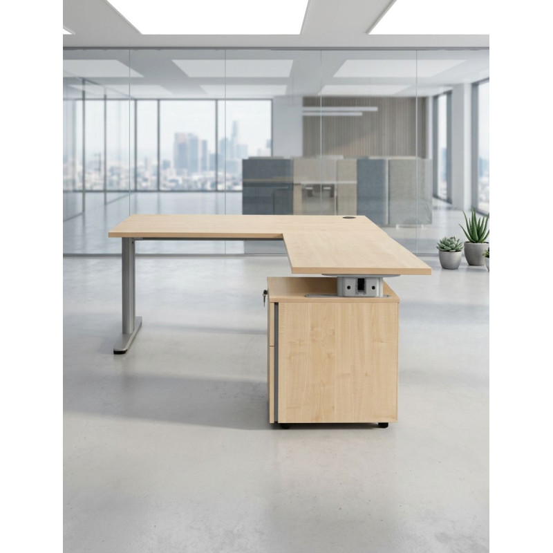 Mesa Oficina con Cajonera 160x180 cm. de Permasa - Montiel