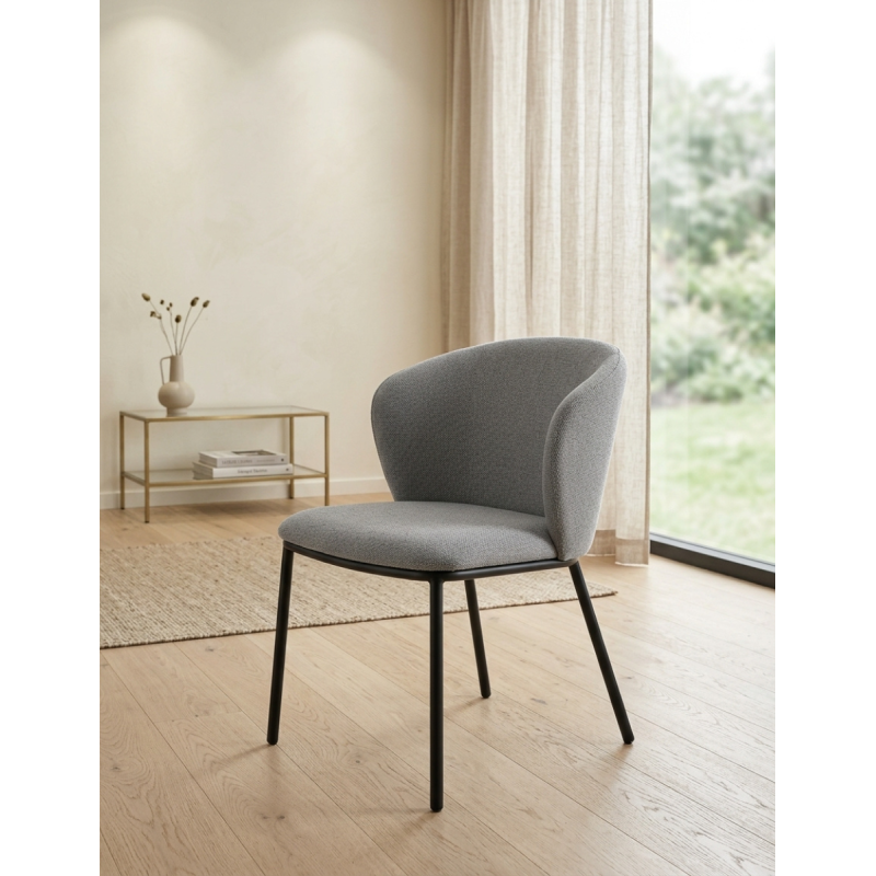 Silla de Salón Comedor Gris Margot de Adec - Montiel
