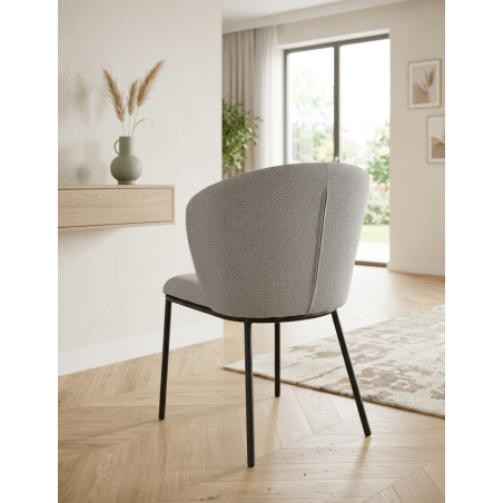 Silla de Salón Comedor Gris Margot de Adec - Montiel