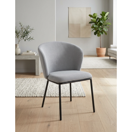 Silla de Salón Comedor Gris Margot de Adec - Montiel