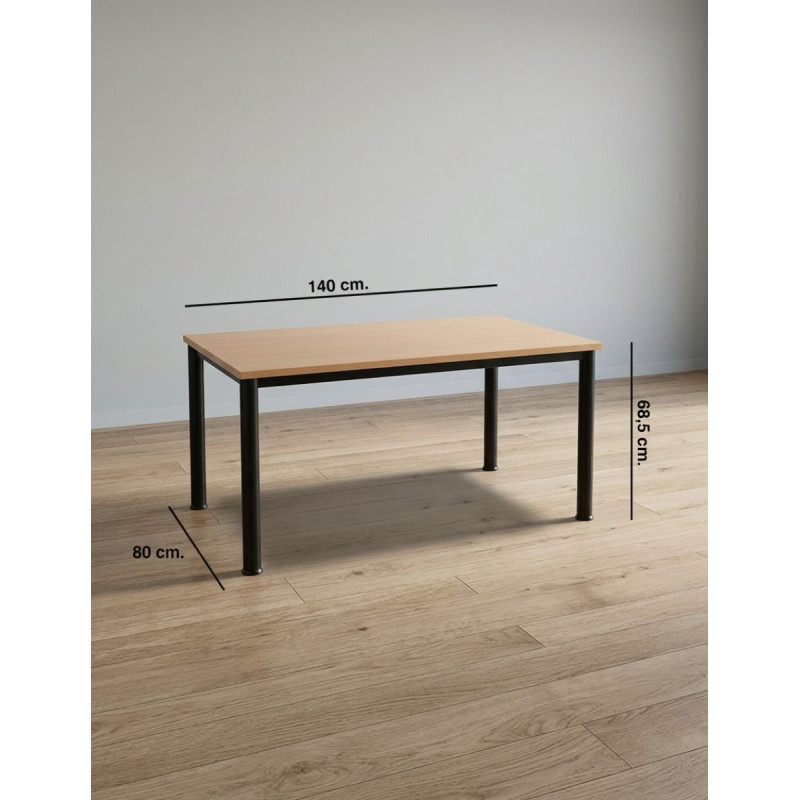 Mesa Madera Oficina 140x80 cm. Haya MM1817 de Montiel