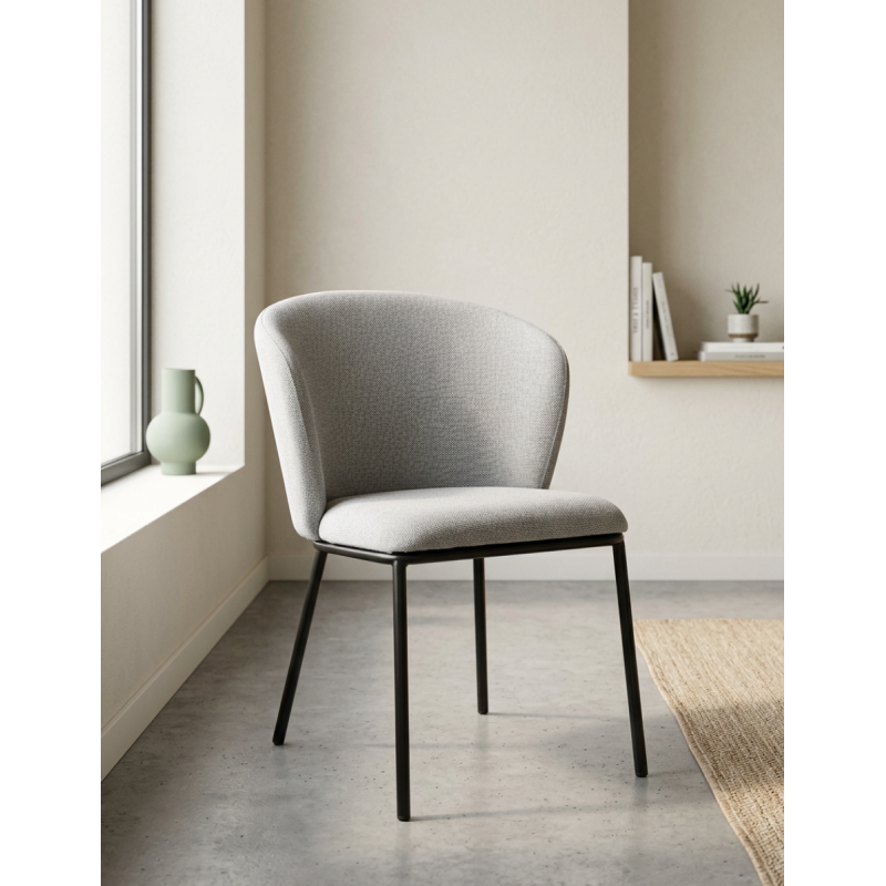 Silla de Salón Comedor Gris Margot de Adec - Montiel